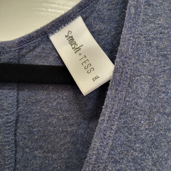 Saturday Romper- In Heahter Blue, Size 2XL - Picture 4 of 5